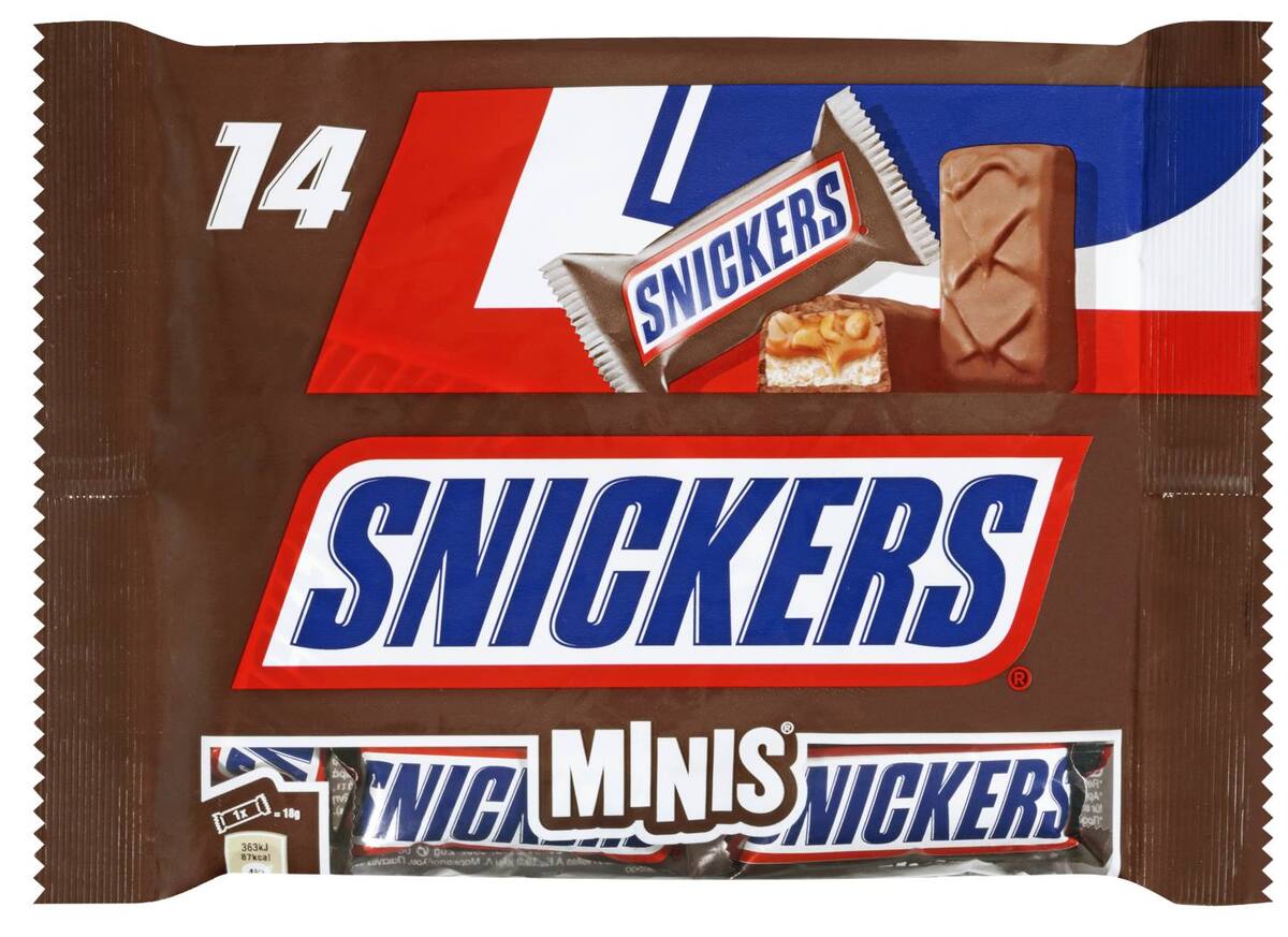 Bild 1 von SNICKERS, MARS, BOUNTY, MILKY WAY oder TWIX Minis, 9 - 16 St. = 275-g-Packg.