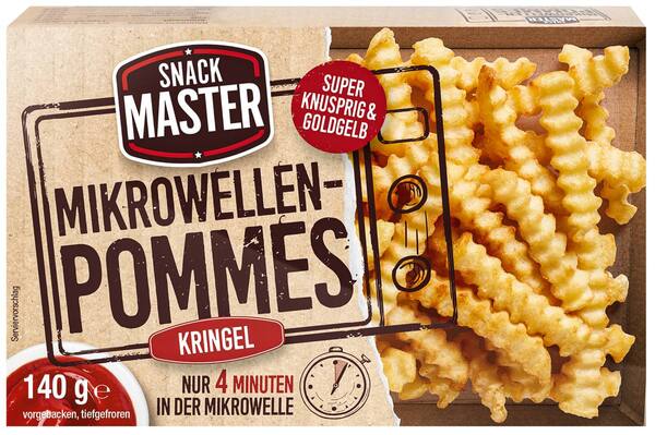 Bild 1 von SNACKMASTER Mikrowellen-Pommes, 140-g-Packg.