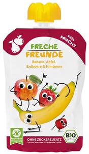 FRECHE FREUNDE Bio-Frucht-Snack, 100-g-Beutel