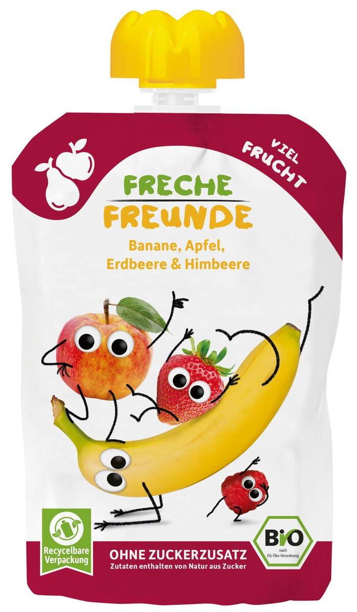 Bild 1 von FRECHE FREUNDE Bio-Frucht-Snack, 100-g-Beutel