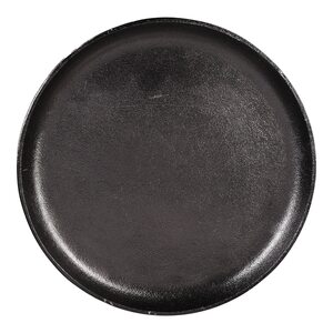 Dekotablett Metall ca.D34,5cm, schwarz
