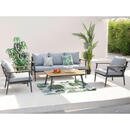 Bild 1 von AXI Outdoor Living Loungeset Bibi braun Metall B/H/L: ca. 82,5x75,5x191,5 cm