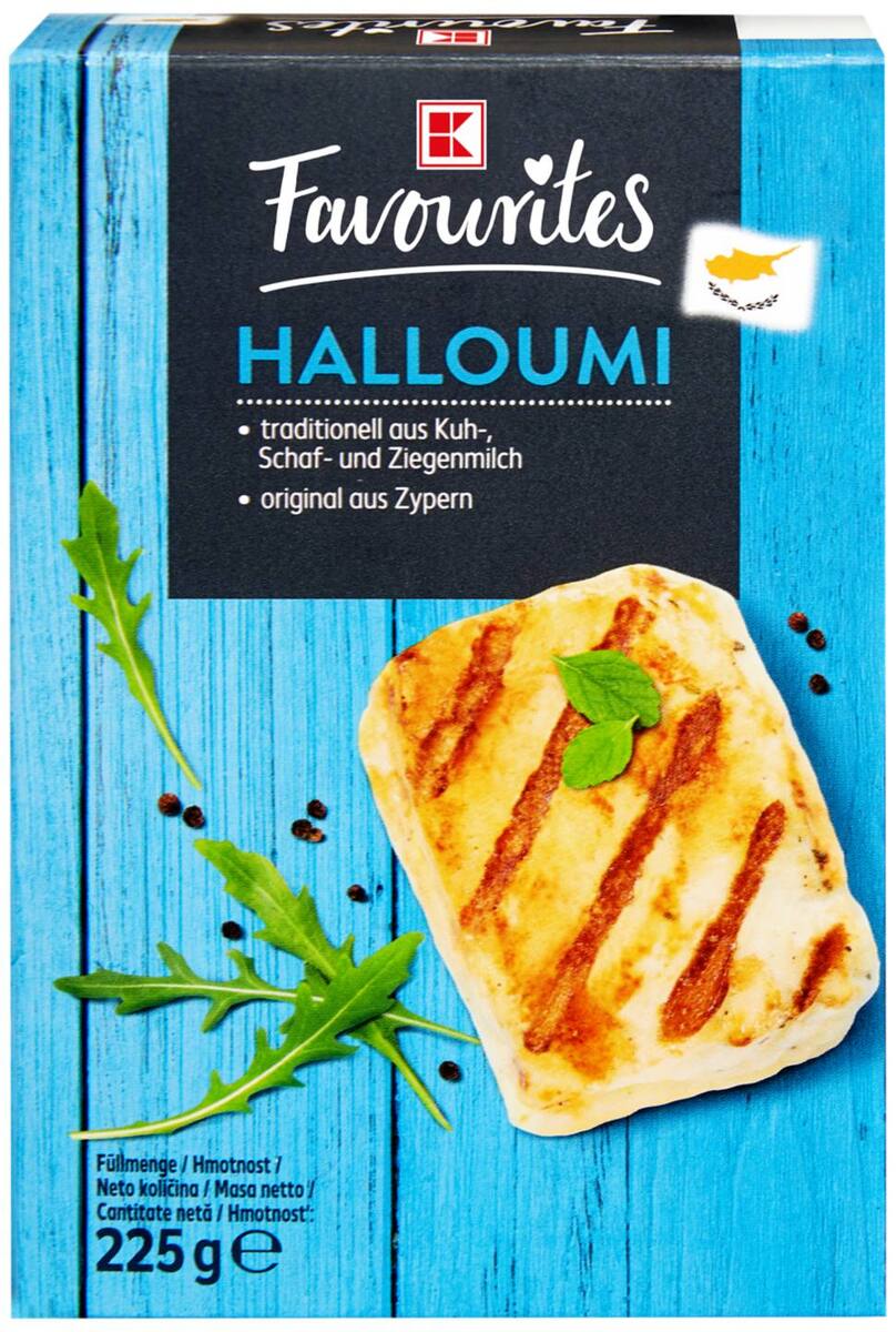 Bild 1 von K-FAVOURITES Halloumi, 225-g-Packg.