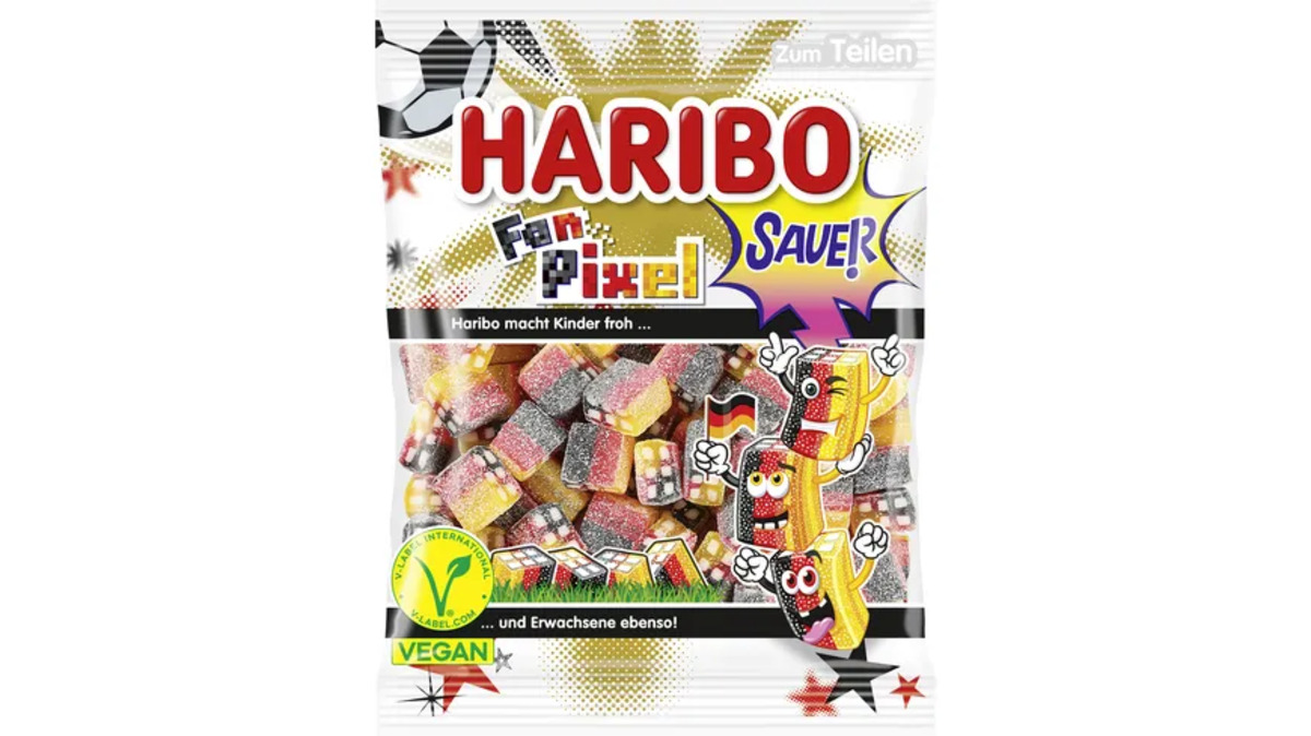 Bild 1 von Haribo Fruchtgummi Fan Pixel sauer vegan