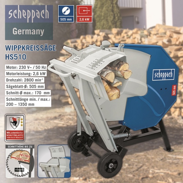 Bild 1 von Scheppach Wippkreissäge HS510