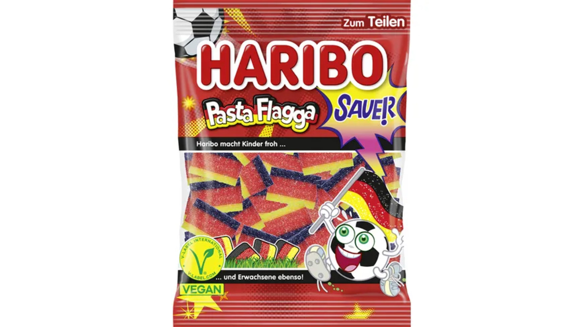 Bild 1 von Haribo Fruchtgummi Pasta Flagga vegan