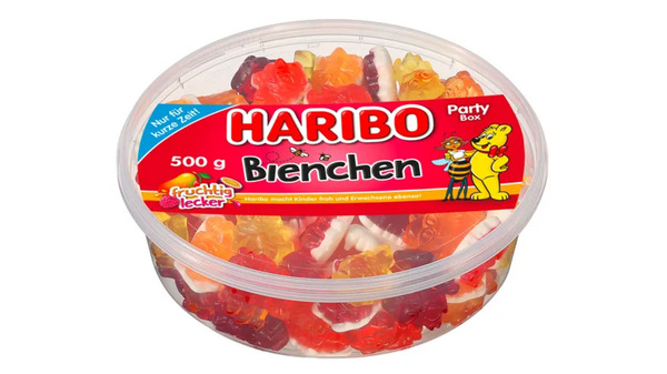 Bild 1 von Haribo Fruchtgummi mit Schaumzucker Bienchen Runddose