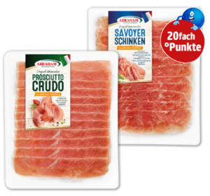 20fach °Punkte beim Kauf von Abraham-Produkten im Gesamtwert von über 2 €.