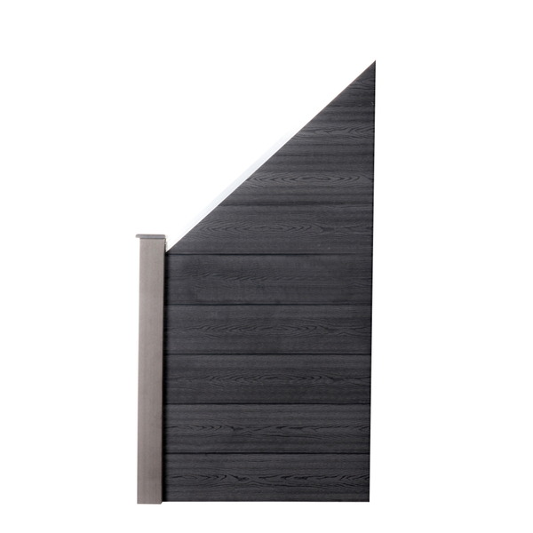 Bild 4 von WPC-Sichtschutzzaun CORTEZA V2 grau - 1x Schrägelement