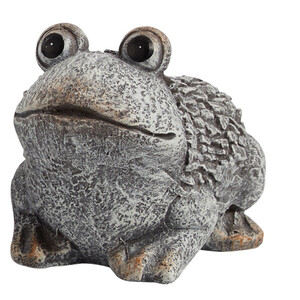 Deko Steinfigur Frosch aus Magnesium