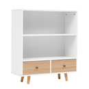 Bild 3 von Happy Home Sideboard Kommode offenes Regal mit 2 Schubladen HWR18-WEI weiß