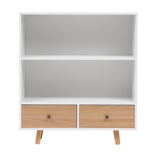 Bild 1 von Happy Home Sideboard Kommode offenes Regal mit 2 Schubladen HWR18-WEI weiß