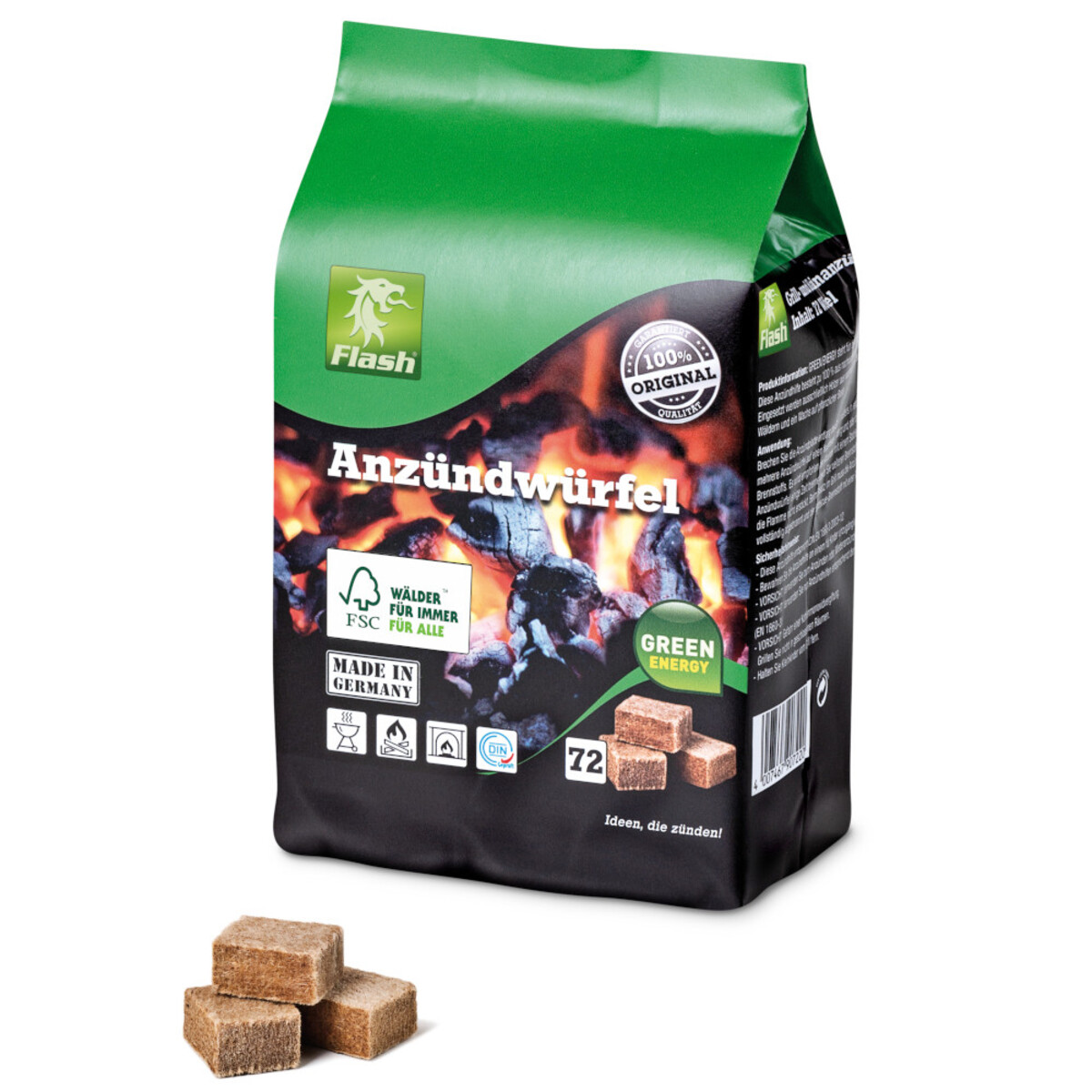 Bild 1 von Grillanzünder 72 Stück, Würfel Feueranzünder