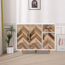 Bild 1 von Happy Home Sideboard Kommode Dreitüriger Stauraumschrank mit 1 Schublade HWR19-HOL Holz