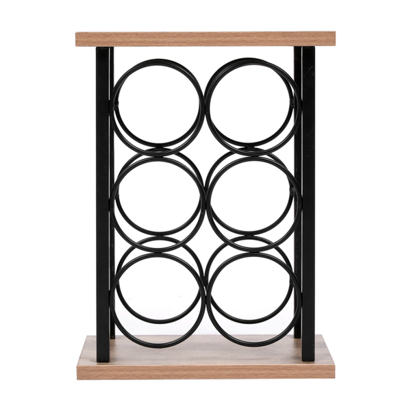 Bild 2 von Happy Home Weinregal für 6 Flaschen HWR21-HOL Holz schwarz