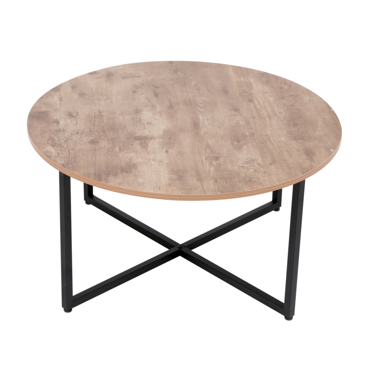 Bild 3 von Happy Home runder Couchtisch Beistelltisch HWT50-HOL Holzoptik