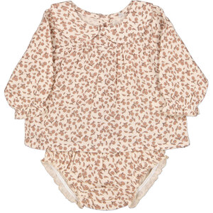 Bby kleidchen + windel hose Lange Ärmel, Beige, 62