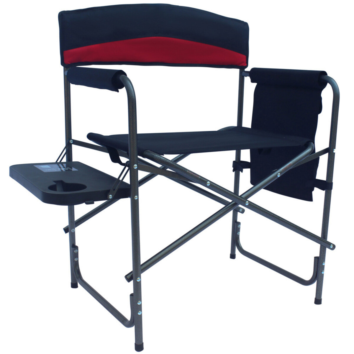 Bild 1 von Comfort Camping Sessel XXL 50 x 63 x 83 cm Schwarz-Rot