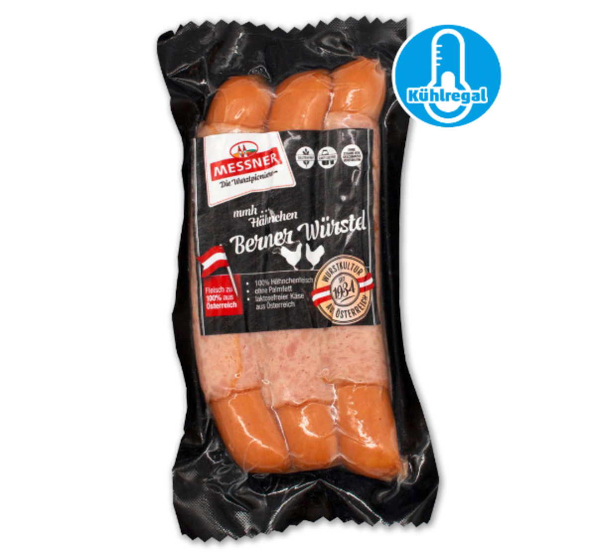 Bild 1 von MESSNER Hähnchen Berner Würstel*