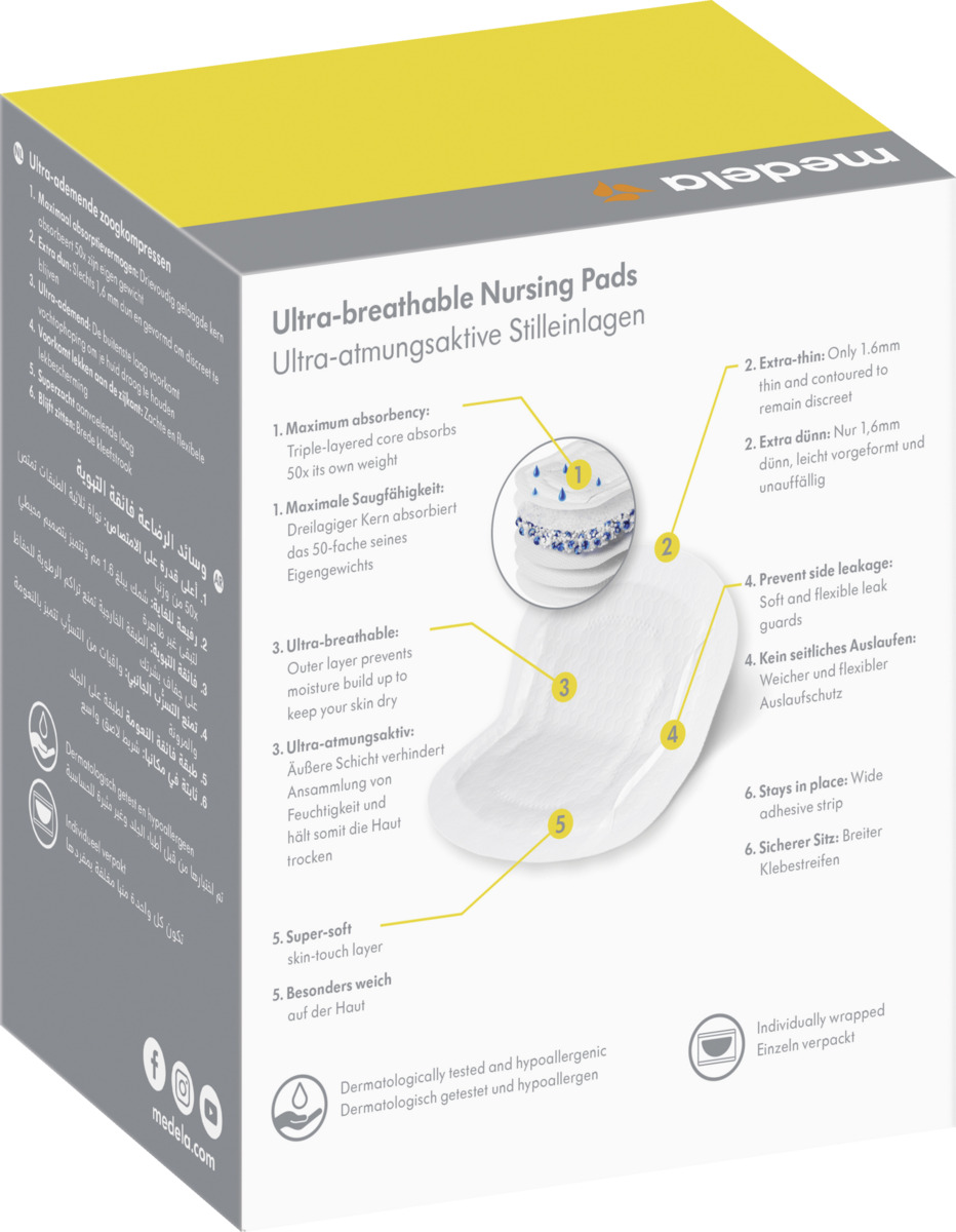 Bild 1 von medela Ultra-atmungsaktive Einwegstilleinlagen