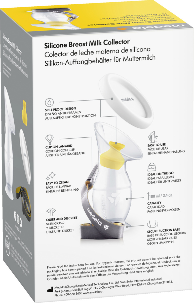 Bild 1 von medela Silikon Muttermilch-Auffangbehälter