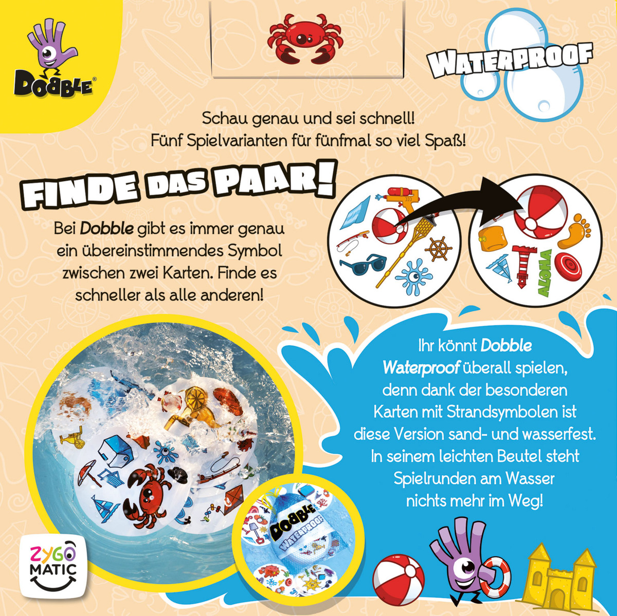 Bild 4 von Asmodee Dobble Waterproof (Eco Sleeve)