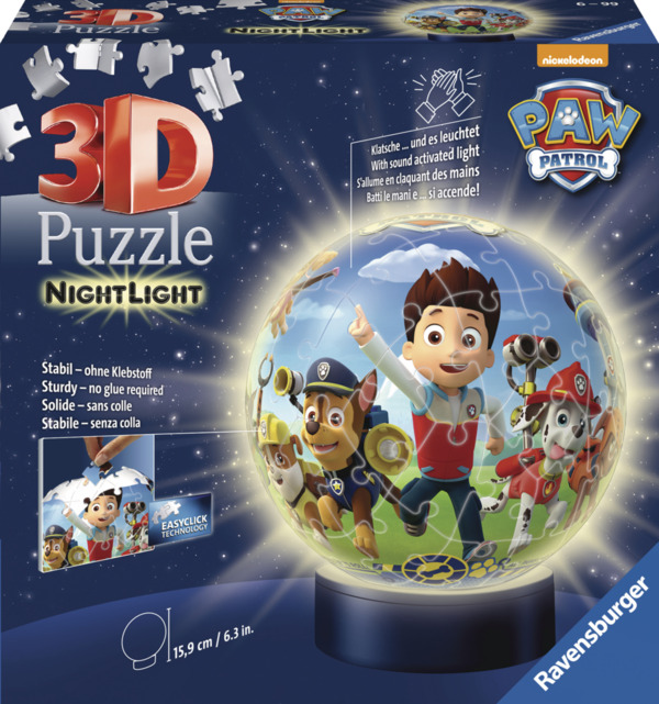 Bild 1 von Ravensburger 3D Puzzleball Nachtlicht Paw Patrol