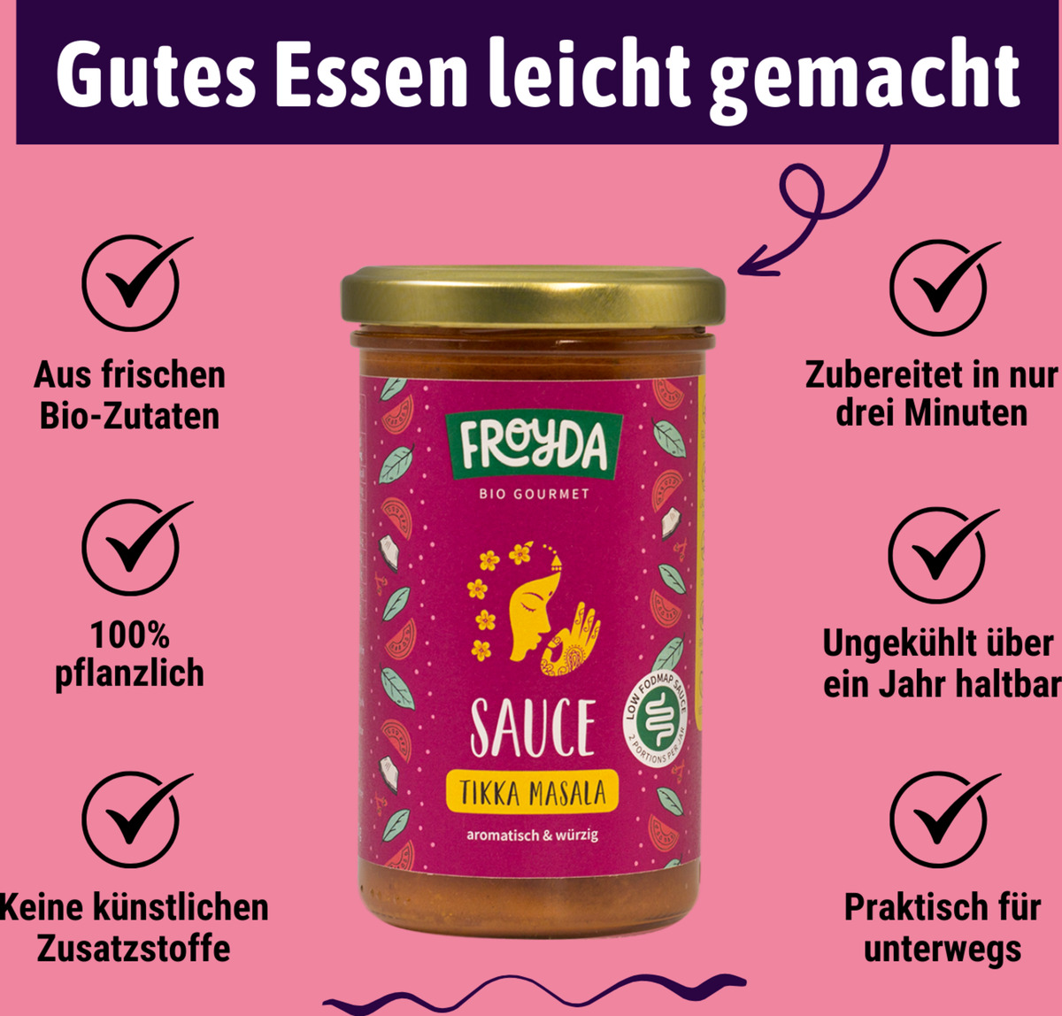 Bild 3 von Froyda Bio Tikka Masala Sauce, 250 g