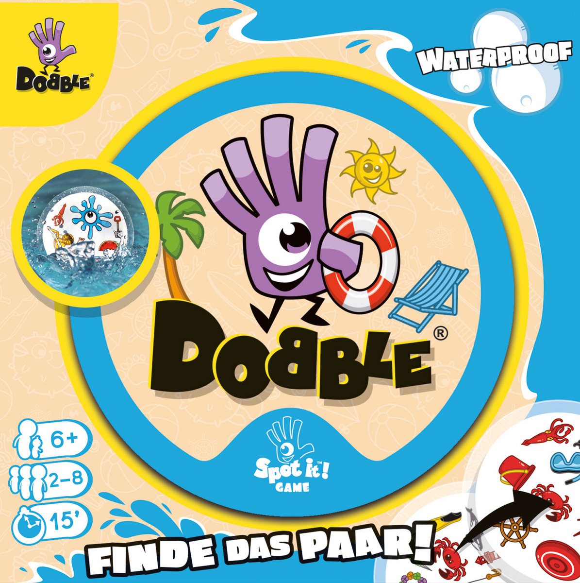 Bild 1 von Asmodee Dobble Waterproof (Eco Sleeve)