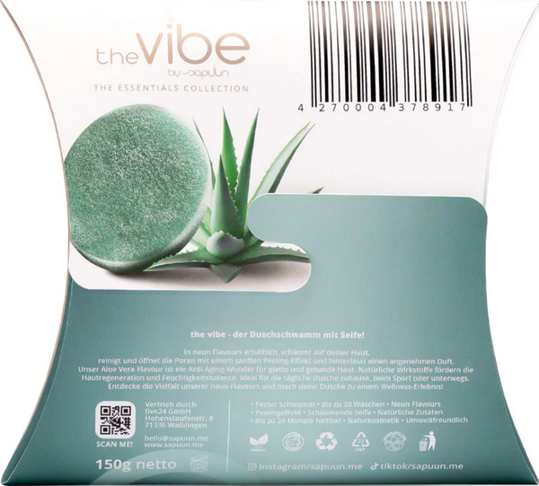 Bild 2 von Sapuun Seifenschwamm the vibe - Aloe Vera Flavour, 150 g