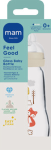 MAM Feel Good Glass Bottle 260 ml 0+ Monate Hase & Fuchs