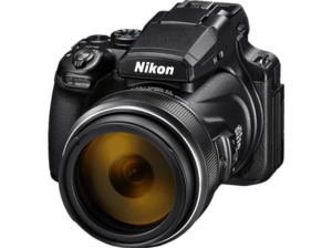 NIKON Coolpix P1000 Bridgekamera Schwarz, 16 Millionen Pixel, 125x opt. Zoom, TFT-LCD