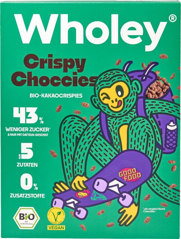 Bild 1 von Wholey Bio Crispy Choccies Cereals, 275 g