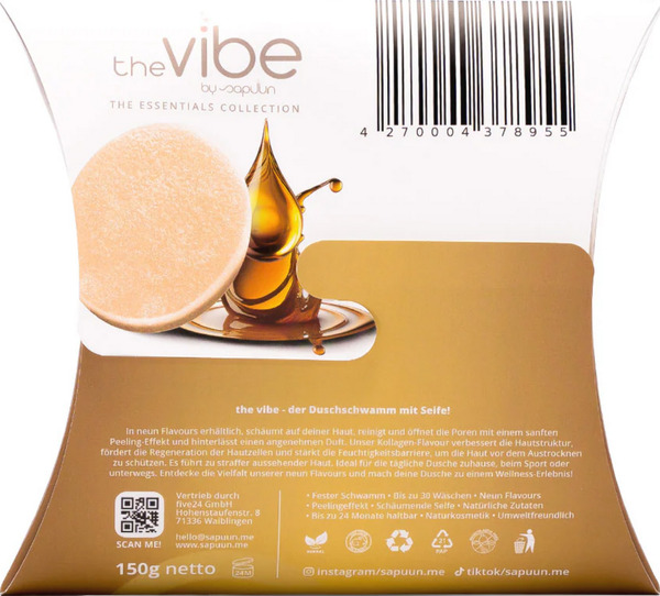 Bild 2 von Sapuun Seifenschwamm the vibe - Kollagen Flavour, 150 g