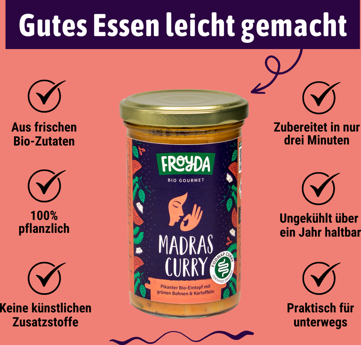 Bild 3 von Froyda Bio Madras Curry Eintopf, 250 g