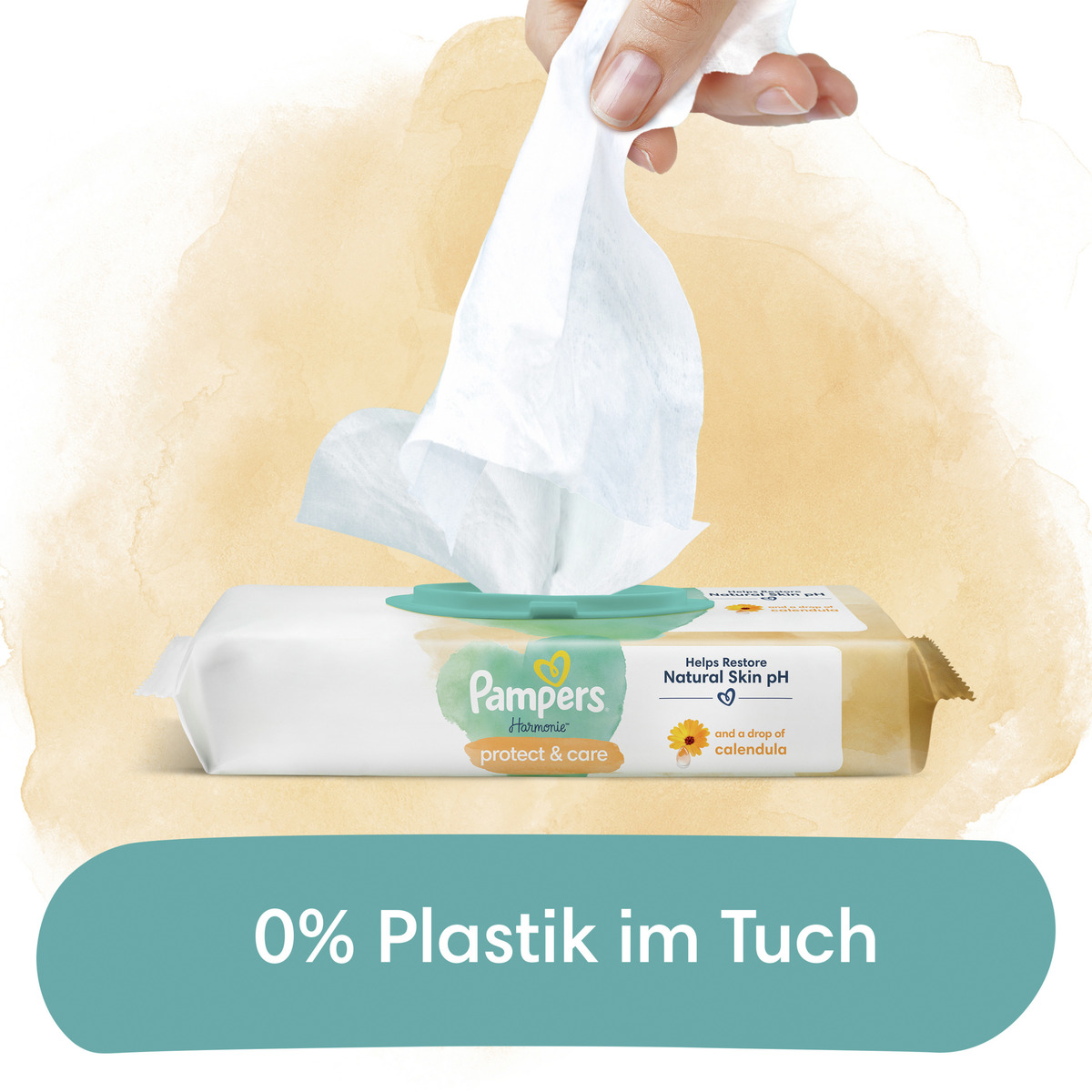 Bild 2 von Pampers Harmonie Feuchttücher Calendula