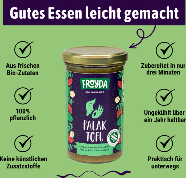 Bild 3 von Froyda Bio Palak Tofu Eintopf, 250 g