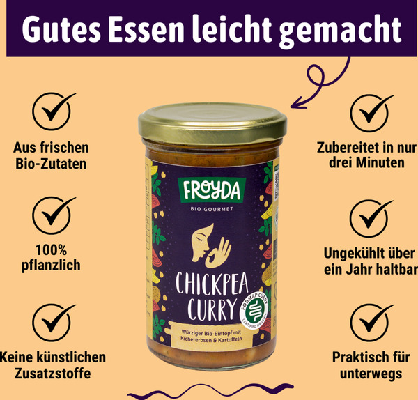 Bild 3 von Froyda Bio Chickpea Curry Eintopf, 250 g