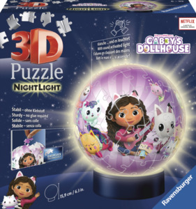 Ravensburger 3D Puzzleball Nachtlicht Gabby´s Dollhouse