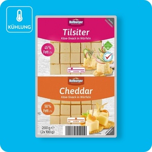 HOFBURGER Käse-Snack, Cheddar & Tilsiter