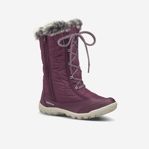 Schneestiefel Kinder Winterwandern wasserdicht Zip Gr.&nbsp;30&ndash;38 - SH500 X-Warm bordeaux