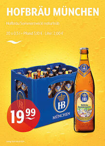 HOFBRÄU MÜNCHEN Hofbräu Sommerzwickl naturtrüb