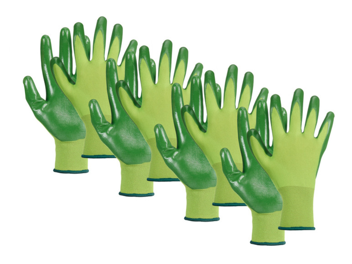 Bild 2 von PARKSIDE® Nitril-Gartenhandschuhe, 4 Stück, elastischer Strickbund