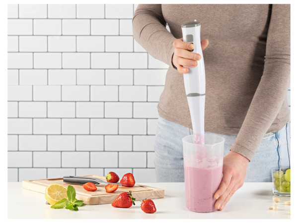 Bild 2 von GOURMETmaxx Stabmixer 400 W weiß/grau