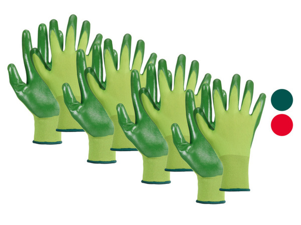 Bild 1 von PARKSIDE® Nitril-Gartenhandschuhe, 4 Stück, elastischer Strickbund