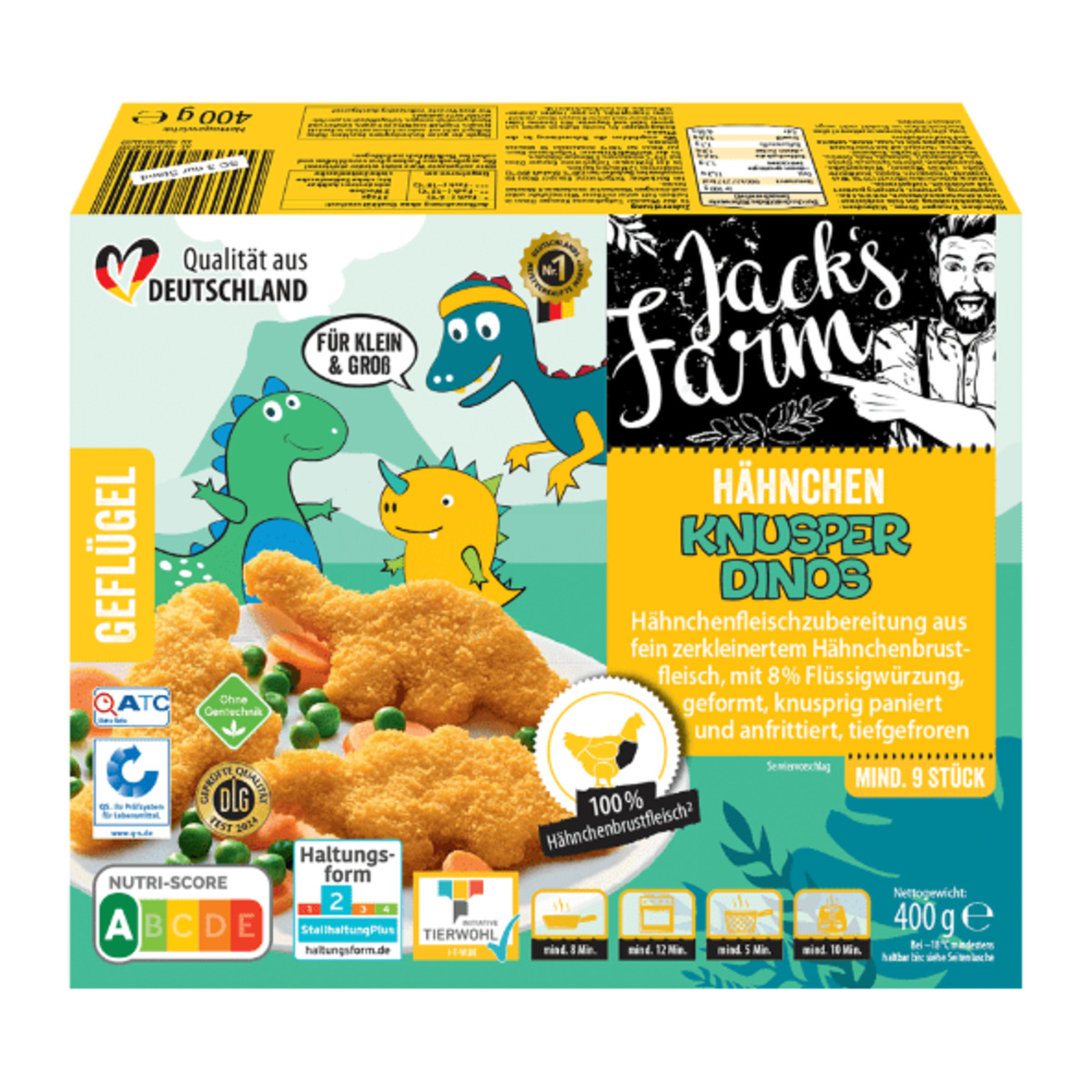 Bild 1 von JACK’S FARM Hähnchen-Knusperdinos 400g