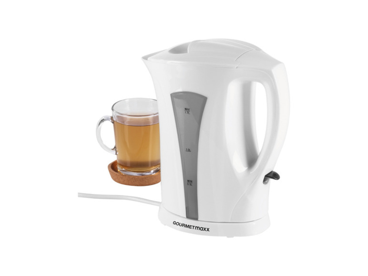 Bild 4 von GOURMETmaxx Wasserkocher 1,7 l 2200W weiß/grau