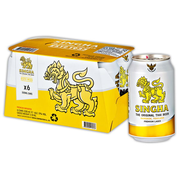 Bild 1 von Singha Original thailändisches Lager Bier