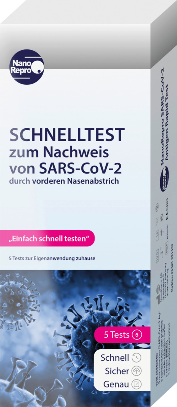 Bild 1 von NanoRepro SARS-CoV-2 Antigen Schnelltest