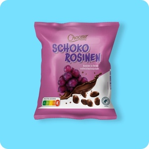 CHOCEUR Schoko-Rosinen, Kakao Rainforest Alliance-zertifiziert
